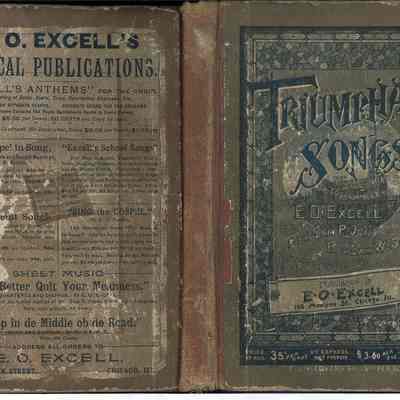 Book "Triumphant Songs" -Gospel Songs by E.O. Excell 1887