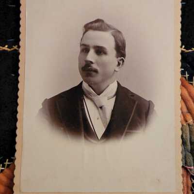 Cabinet Card, Young Man, Maynard Photo