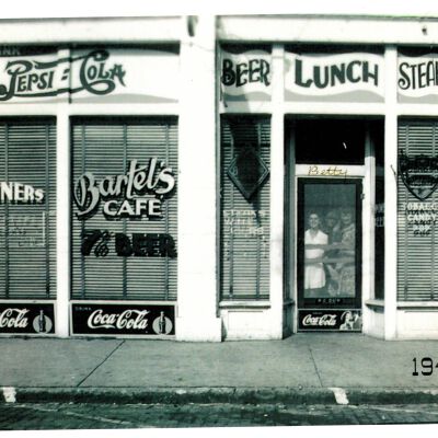 Front of Bartel's Cafe