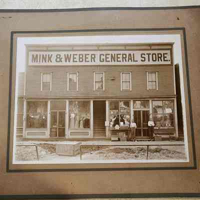 Cabinet Card, Photograph, Mink & Weber General Store, Holgate, Ohio
