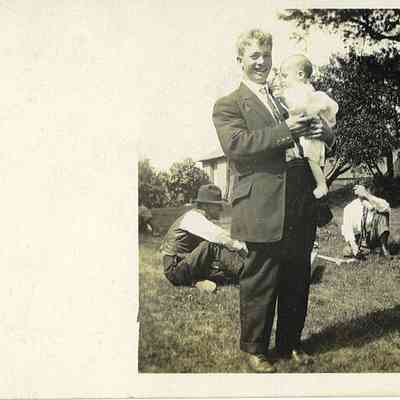 Photo of Unidentified Man with Infant in the Mohler/Follett Family
