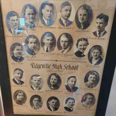 1938 Ridgeville High School Composite Class Photo
