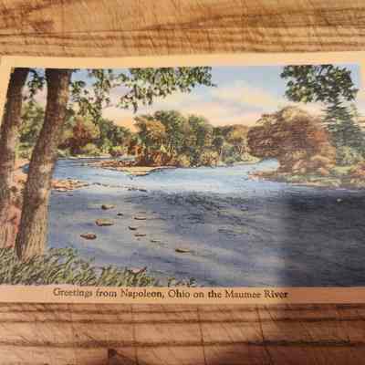 Postcard, Maumee River & Island