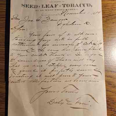 1889 Daly & Frei Letterhead