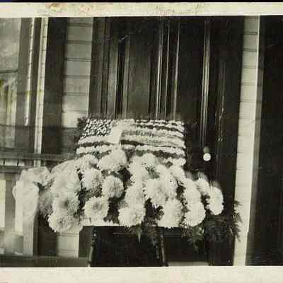 Floral Arrangement With Flag