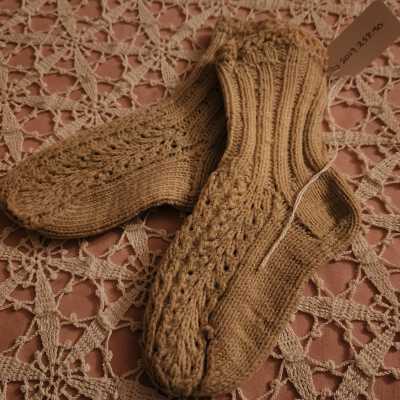 1908 Knitted Pair of Socks