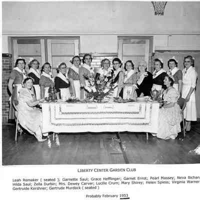 1953 Photo of Liberty Center Garden Club Members
