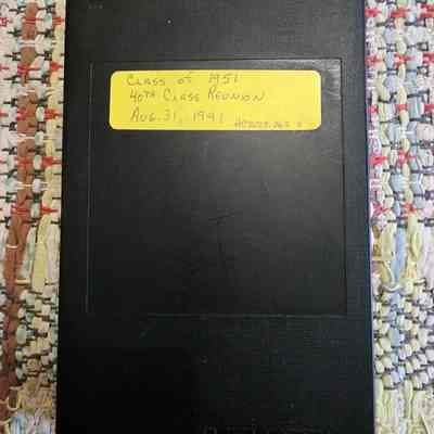 VHS Tape of 1951 Fortieth Class Reunion, Napoleon High School. 1991