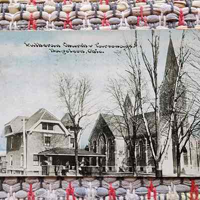 1910 St Paul Lutheran Church & Parsonage Post Card
