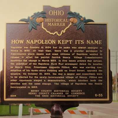6-35 "How Napoleon Kept Its Name" Marker