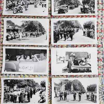 1940-50's Parade Photos, Holgate, Ohio Grouping, Associated with Joe E Brown Arrival