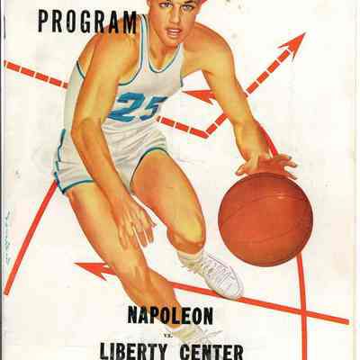 Liberty Center vs Napoleon School Basketball Program - January 8, 1954