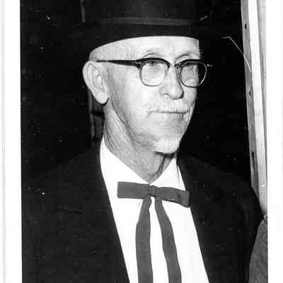 Photo of Unidentified Contestant in the Beard Contest in Liberty Center, 1960