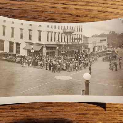 Joe E. Brown Comes to Napoleon, Ohio Photograph Corner of Perry & Clinton, Wellington Hotel