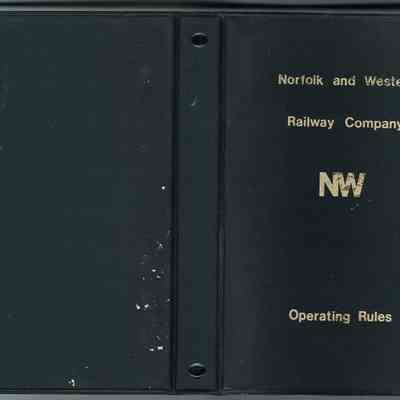 Norfolk and Western Railway Company Operating Rules Notebook