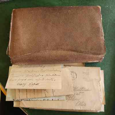 Leather Billfold/Purse, Fred Heitman Correspondence