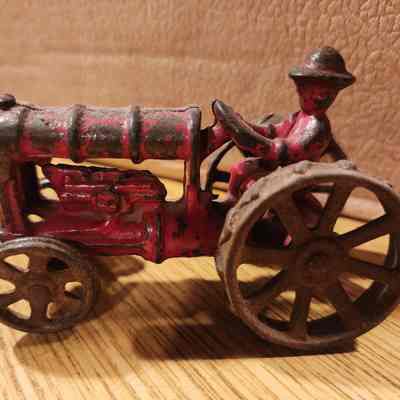 Cast Iron Toy Tractor