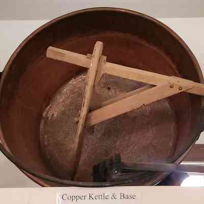 Huge Copper Cauldron/Kettle with Cast iron Stand