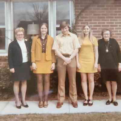 (2) Photographs of Huston Family, 1930's and 1970's
