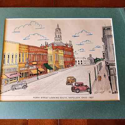 Perry Street, Looking South, Napoleon, Ohio, Robert Heft