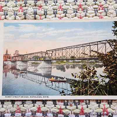 Maumee River Bridge Lookiing North, Vocke Mill, Napoleon, Ohio