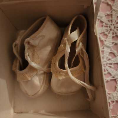 Satin & Ribbon Baby Shoes