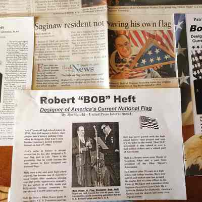 Saginaw News, Brochure, Printed Copies having to do with the Designing of the 50 Star Flag