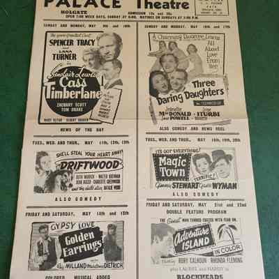 Holgate Palace Theatre Movie Flyer, 40's