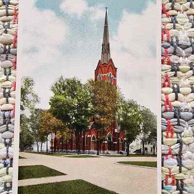 St. Augustine Catholic Church, Monroe & Clinton Streets, Napoleon, Ohio Post Card