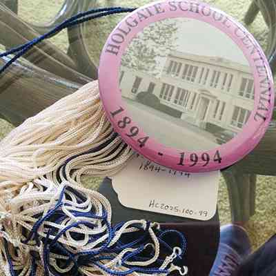 Holgate School Badge 1894-1994 and Graduation tassle