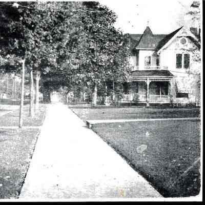 Postcard of Funeral Home on 302 E. Maple Street in Liberty Center
