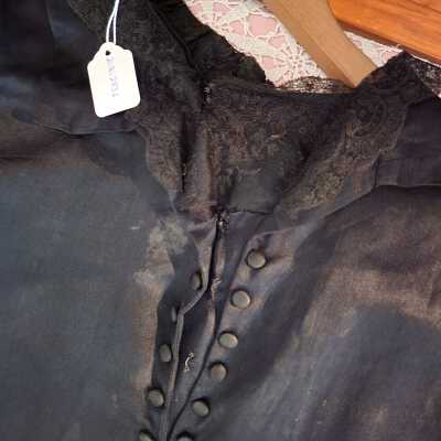 Maria Catrina Dortea Elizabeth (Norden) Eggers Black Silk Dress