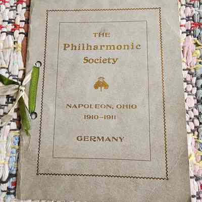 The Philharmonic Society, Napoleon, Ohio, Bylaws & Constitution, Calendar of Events
