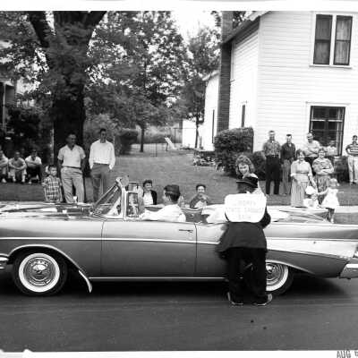 Miss Liberty Center in the 1960 Centennial Parade