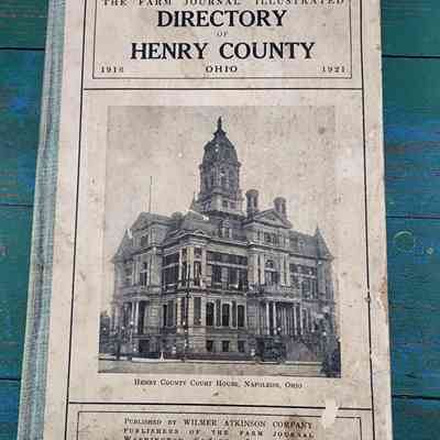 1921 Farm Journal Directory, Henry County, Ohio