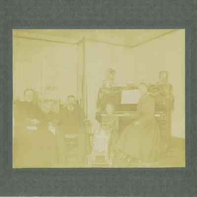 Photo of Family in the Living Room in the Mohler/Follett Family