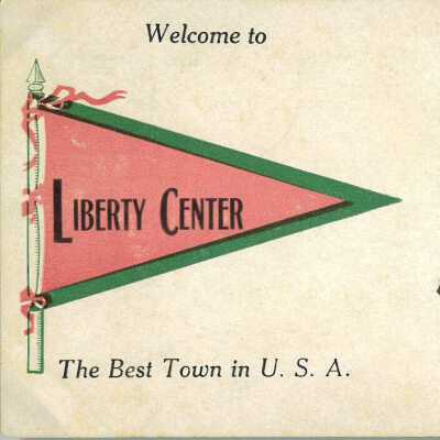 Welcome to Liberty Center Postcard 1910
