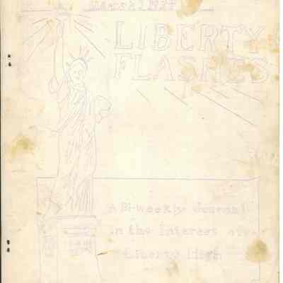 Liberty Center High School March 2, 1934 Issue "Liberty Flashes" Newpaper