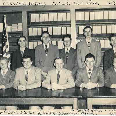 Photo of 1951-1952 Liberty Center High School F.F.A. Parliamentary Procedure Team