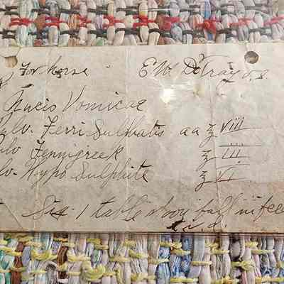 Prescription for Horse, E.M. DeTray, Handwritten, not dated. 1800's