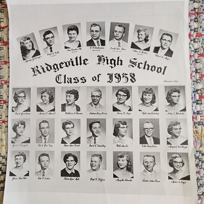 1958 Ridgeville, Oh High School Senior Composite Photograp