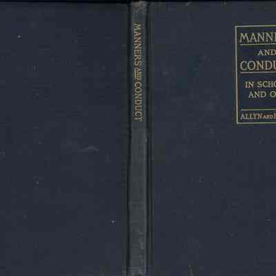 Book "Manners and Conduct In School and Out"