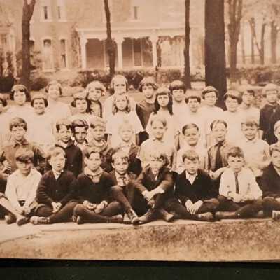 Children & Teacher Postcard