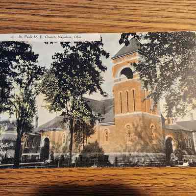 St. Paul Methodist Church, Napoleon, Ohio Postcard