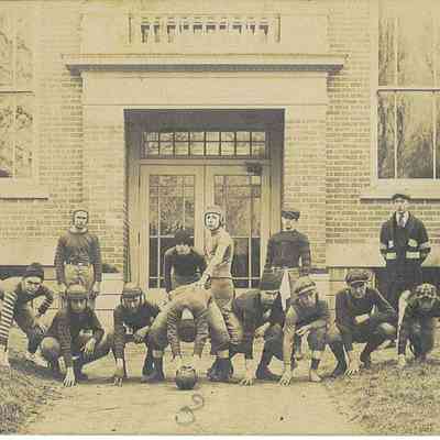 1919 Liberty Center Pirates Basketball Team Postcard