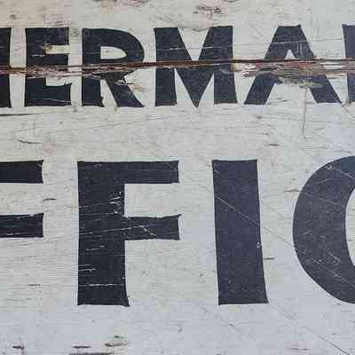 R.G.Herman DDS Office Double Sided Wood Painted Sign