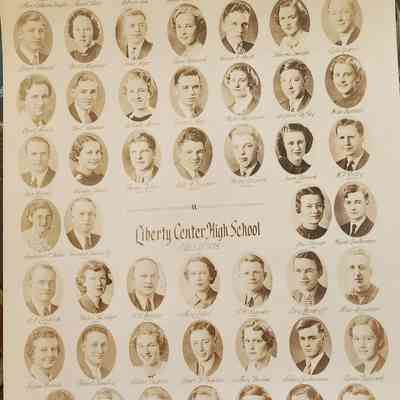 1938 Liberty Center Class Composite Photo