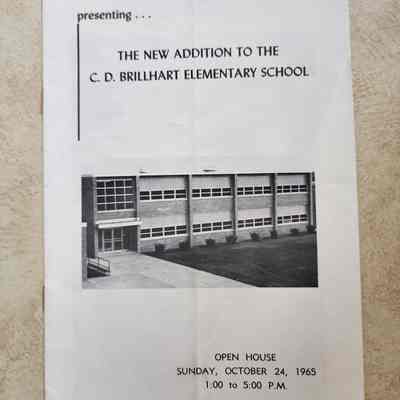 1965 CD Brillhardt Elementary School Open House, New Addition