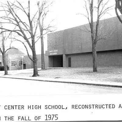 New 1975 Liberty Center School after fire in 1972