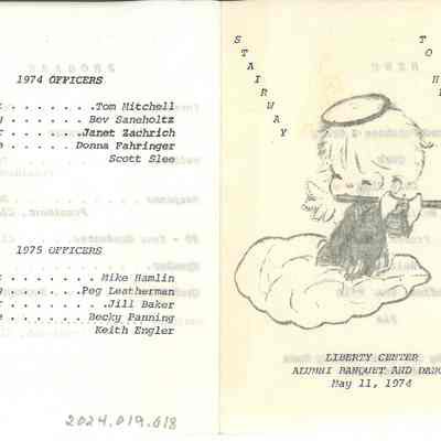 Liberty Center Alumni Banquet Program - May 11, 1974